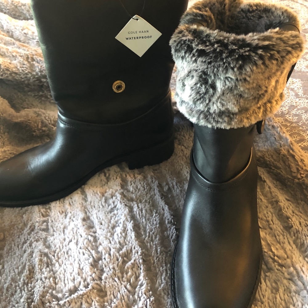 Cole Haan fur liner boots